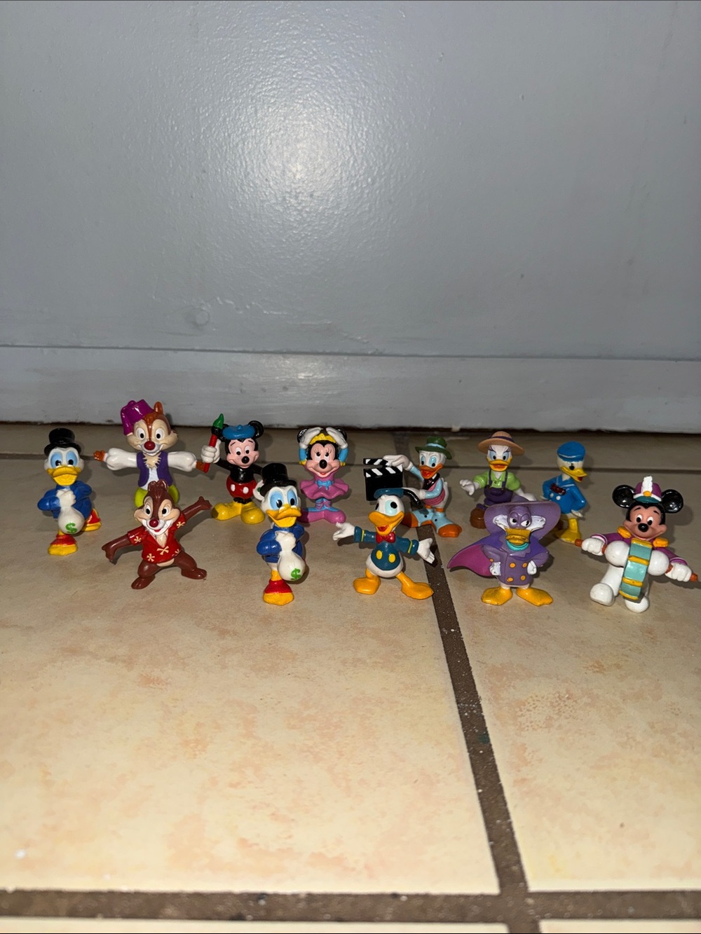 Vintage Disney Mickey & Minnie Mouse Friends Toy Figures Lot Bundle